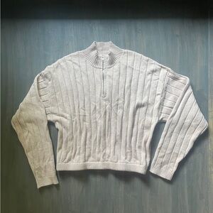 Forever 21 Light Beige Turtleneck Sweater